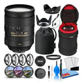Padded + NIKKOR (2191) + Macro Lens Filter Nikon FL Kit Cleaning Lens f/3.5-5.6G ED CPL, VR Case AF-S Lens 28-300mm UV, + Intl with Cap + Filters Keeper + Kit Tulip Hood Lens