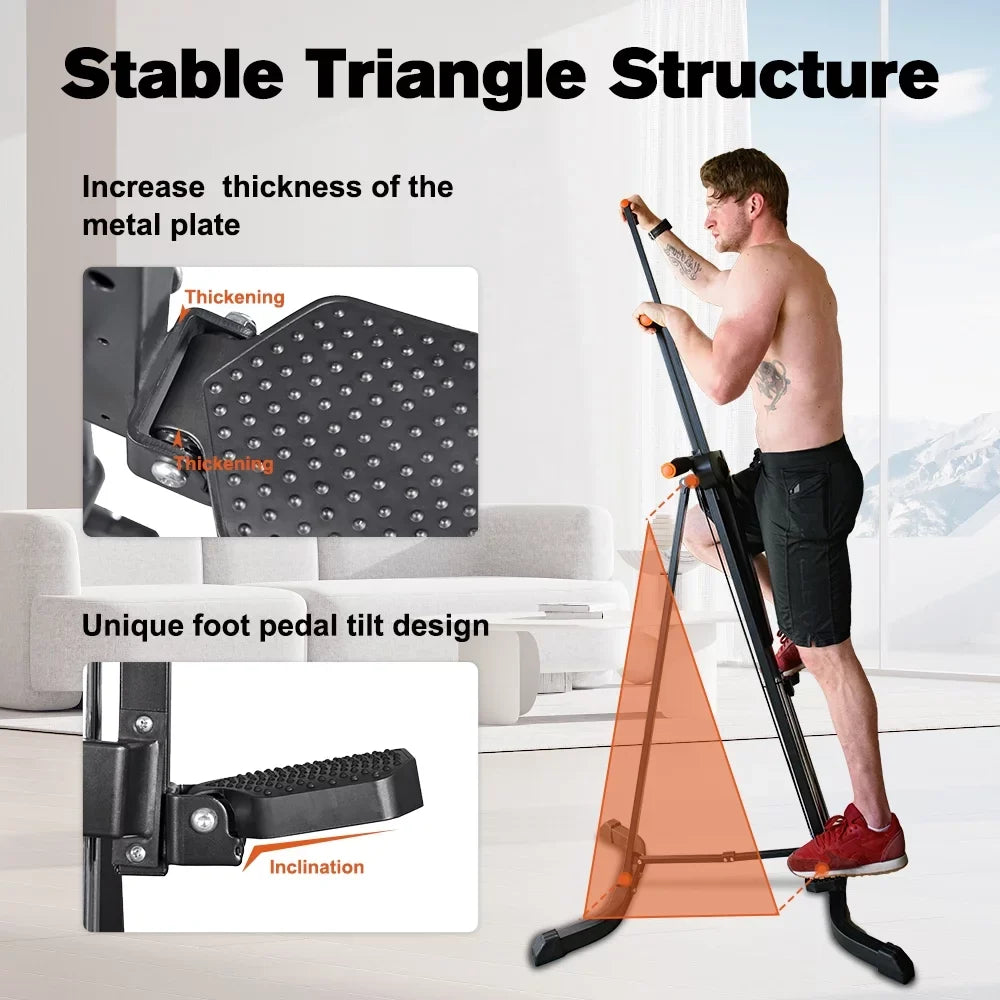 Sports 5 Gym Display Relife with Levels Exercise Home for Vertical Climber Adjustable Machine LCD