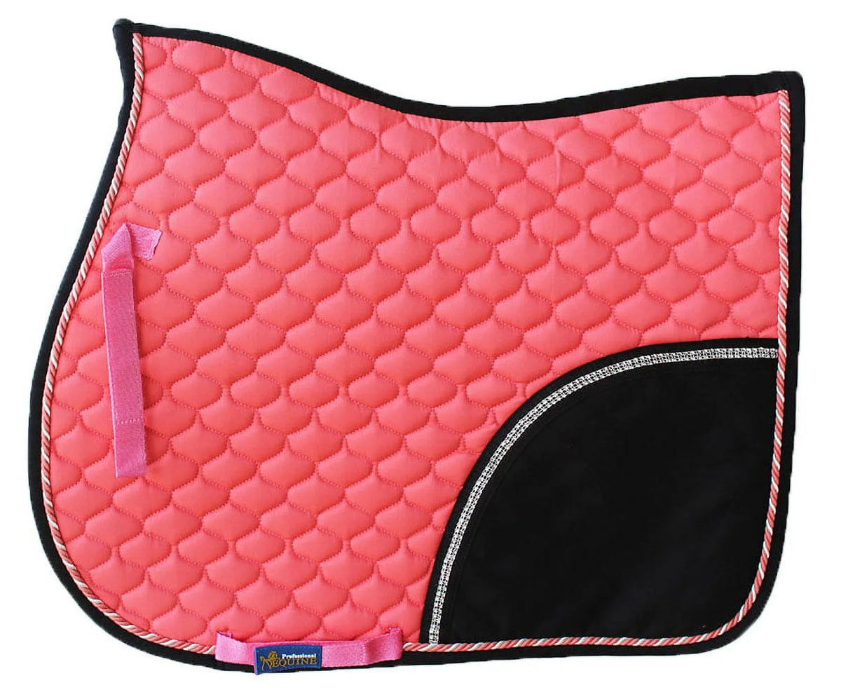 Trail Quilted PAD ENGLISH Contoured 72F30 SADDLE Horse All Purpose Show