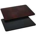 X Rectangular Top Top 30'' Pack With 3 Black Reversible Table 24'' Or Laminate Glenbrook Mahogany