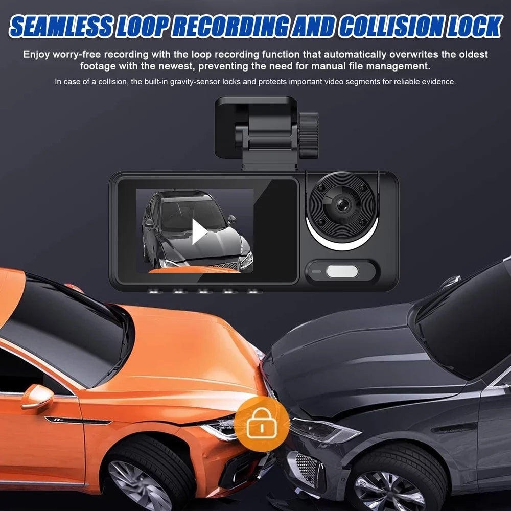 Recorder, Wide Apexeon Car Driving Camera, for Safety Camcorder Multi-Language Video Angle Auto Dash