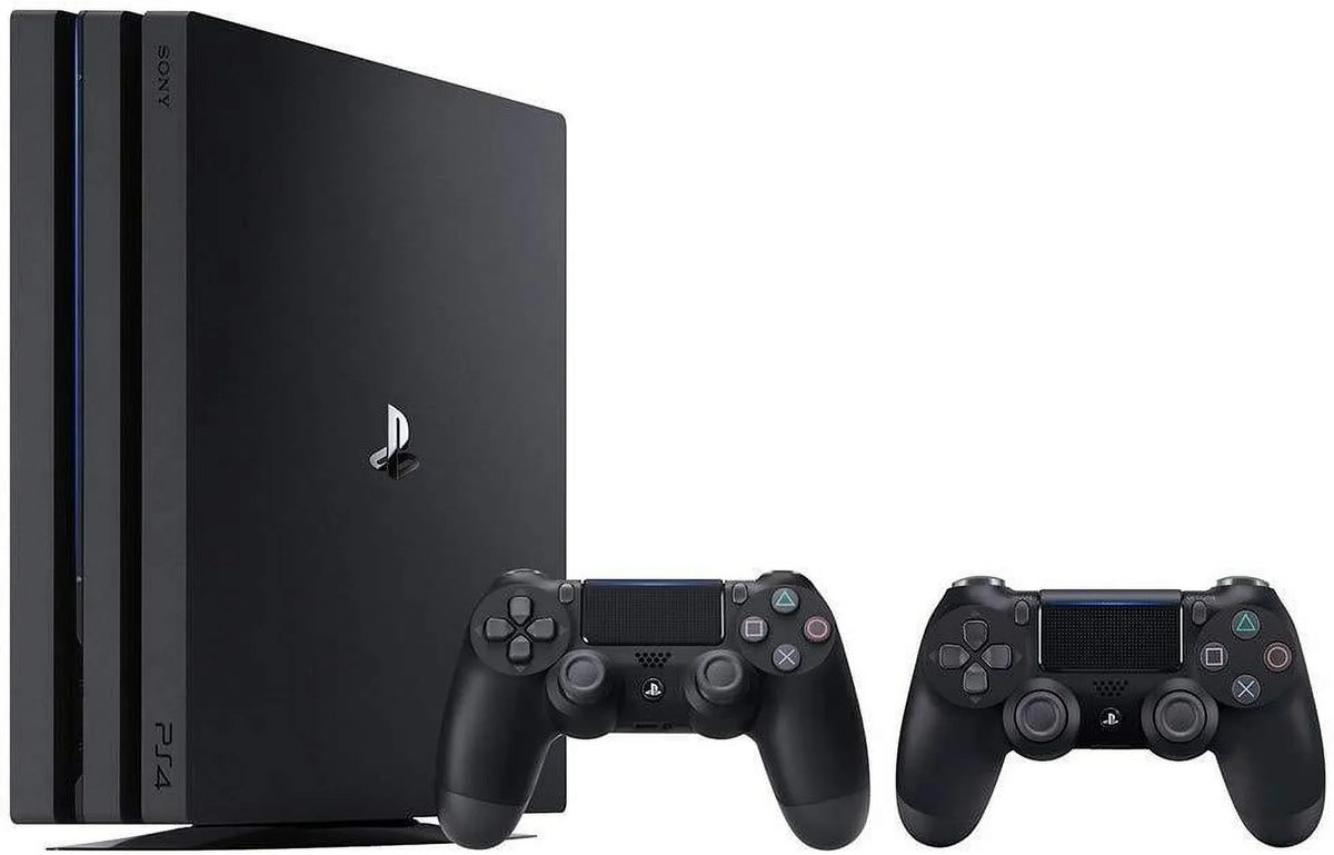 Black Bundle Jet - and Extra Console Controller PS4 4 Dualshock Wireless Pro Pro (2 1TB PlayStation an Items): Console 4 PS4