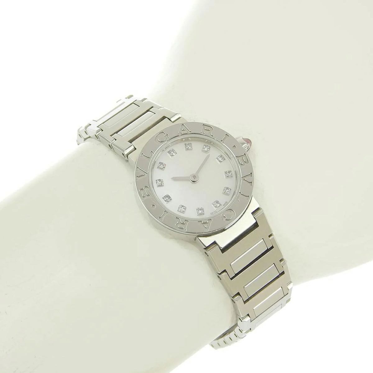 New) Diamond Mother Dial BVLGARI (Like Pearl Bulgari Battery Shell BB23S 103095 of Pre-Owned Watch 12P