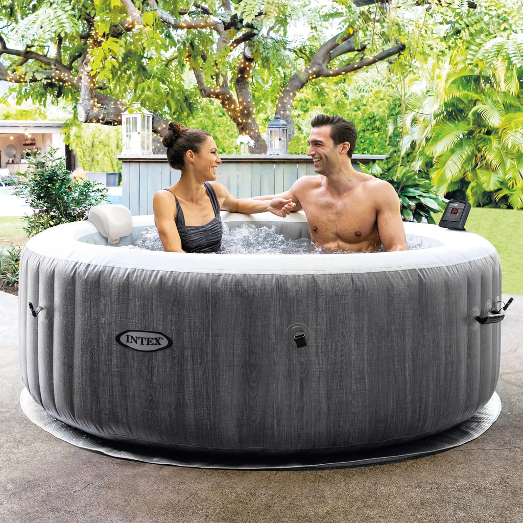 PureSpa Pack) Tray Plus Intex Hot (4 Accessories Intex + Inflatable Tub