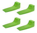 Flat Visibility) Safety Rollback, Skates 16"x5.5" Skates Heavy-Duty Car - (High Neon for Tire Safety Carrier Bed, Green Tire for Truck Pack) Hauler, (4 Tow Wrecker,
