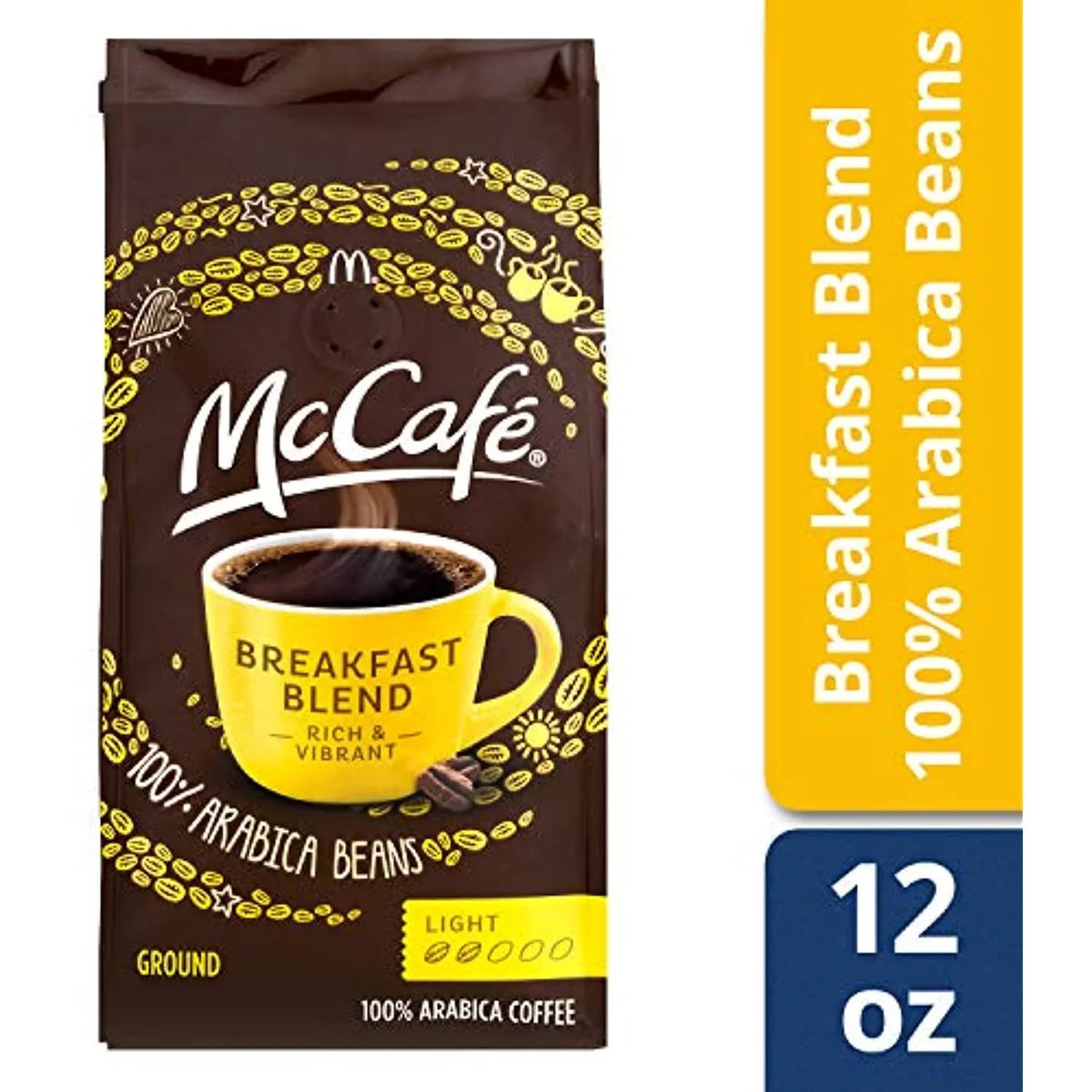 Of Oz 6) Blend Roast Breakfast Ground Pack Light Coffee Mccafé Canisters, (12