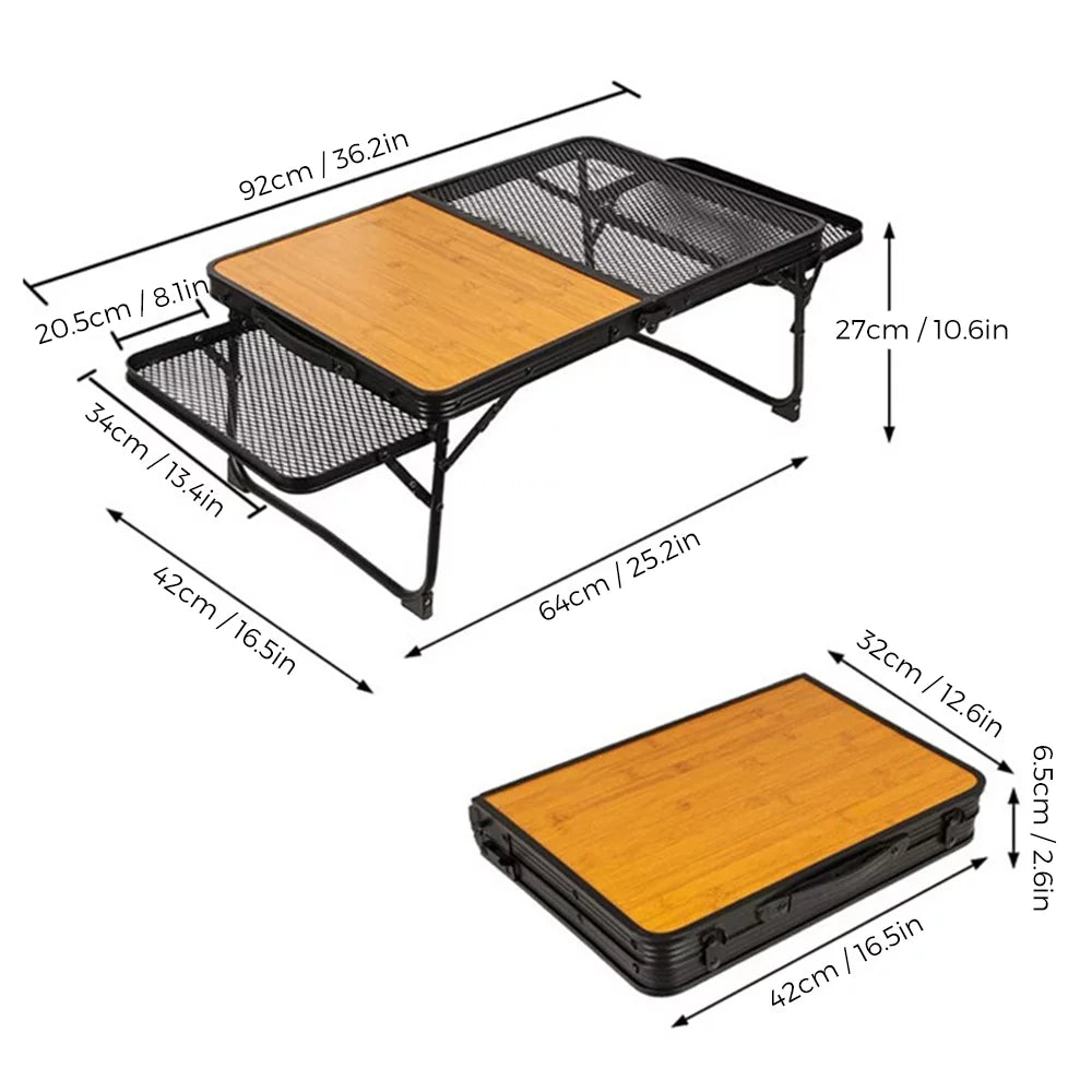 Table Lixada BUZHI ADBEN Outdoor Folding Station dsfen Table,Picnic Picnic Station