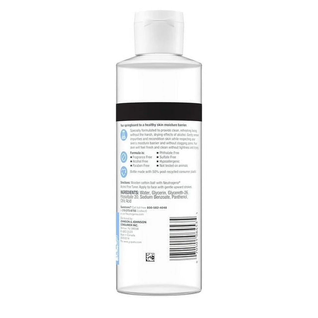 8 Neutrogena, Alcohol-Free fl of Toner, Pack 2 oz