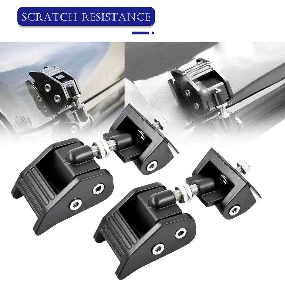 Latch Your JK 07-18 Catch - Secure JahyElec Durable Hood Lock Off-Road Adventures Jeep Black for Wrangler