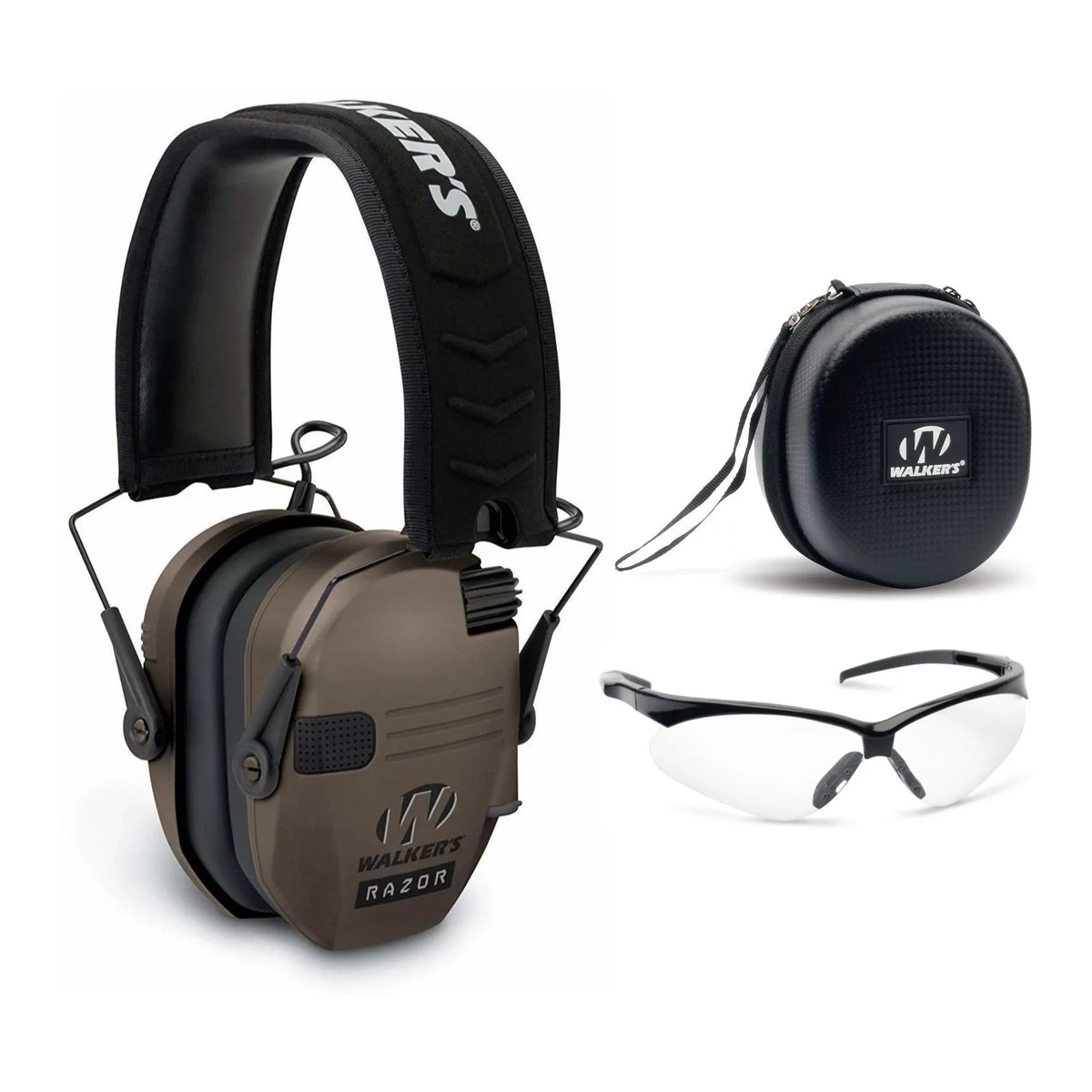 Razor Muff Case Electronic w/ Slim Glasses (Flat Walkers and Earth) Dark