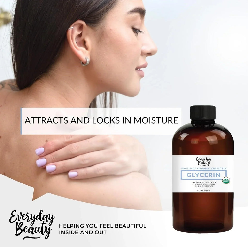 Hydration USDA – for From and Glycerin Crafts, Certified Derived - DIY – for Products, Coconut – Fl Organic Skin Moisturizer and 16 Beauty Perfect Oz – Hair Deep 100% Formulations