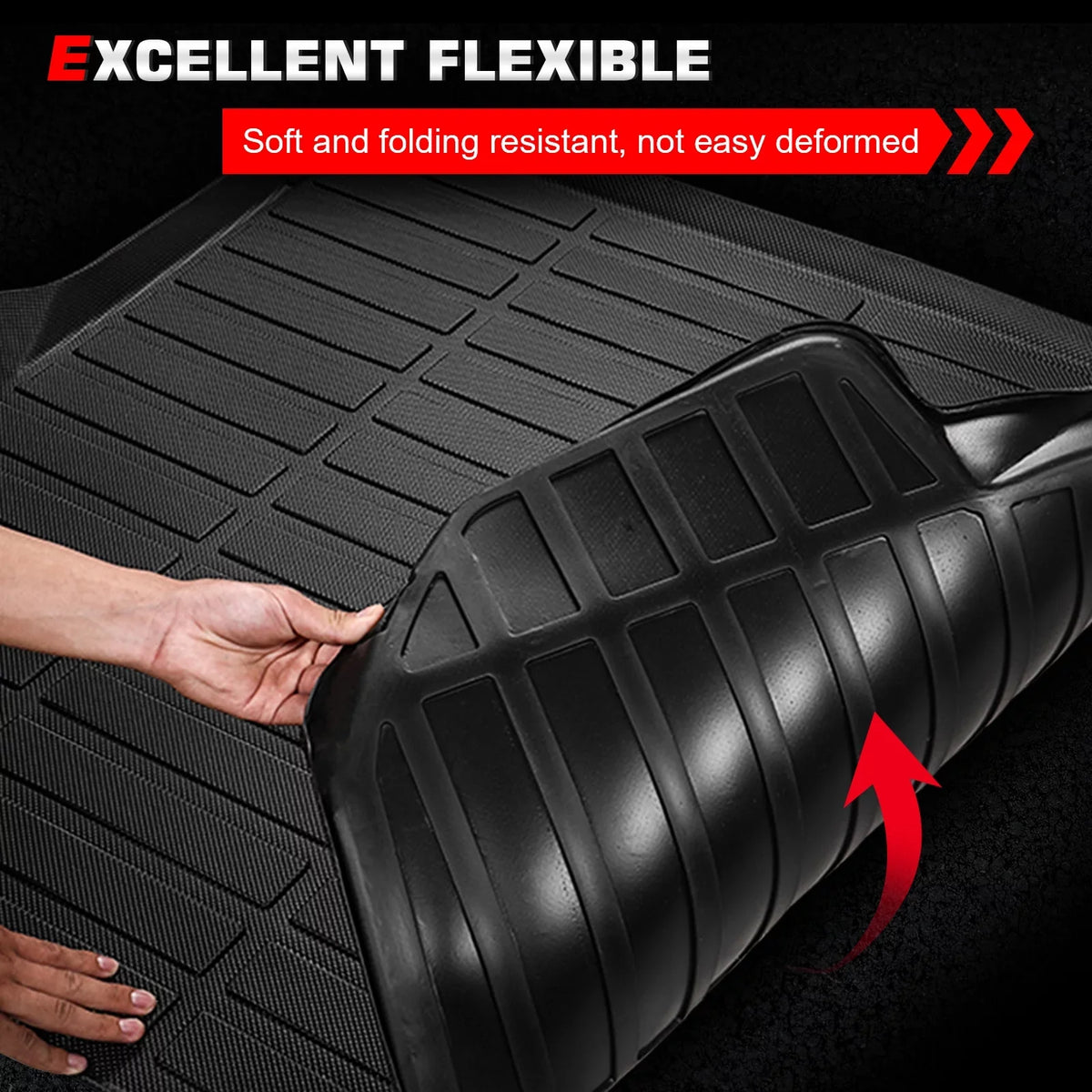 Pad Thermo With 3D Jeep All Carpets Compatible Boot Motorsports Ikon Protection TPE Trunk Black Protector Car Wrangler Rear Weather 4xe, 2021-2023 Molded Cover Elastomer Liner Tray Plastic Mat