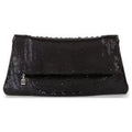Mesh Fold-Over Clutch Metal