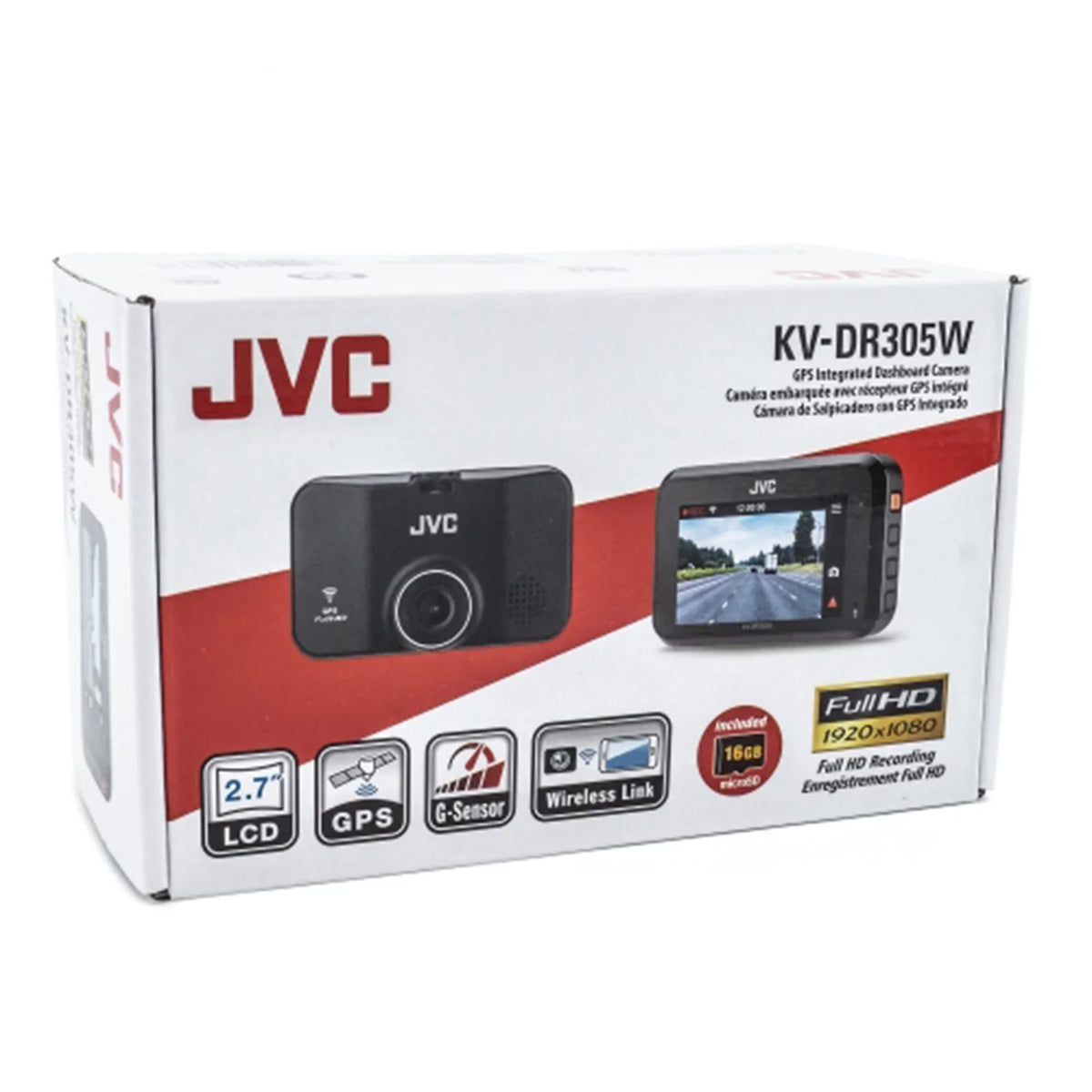and KV-DR305W HD Video 2.7" Digital Full Camera w/ LCD Recorder Dash New Display JVC