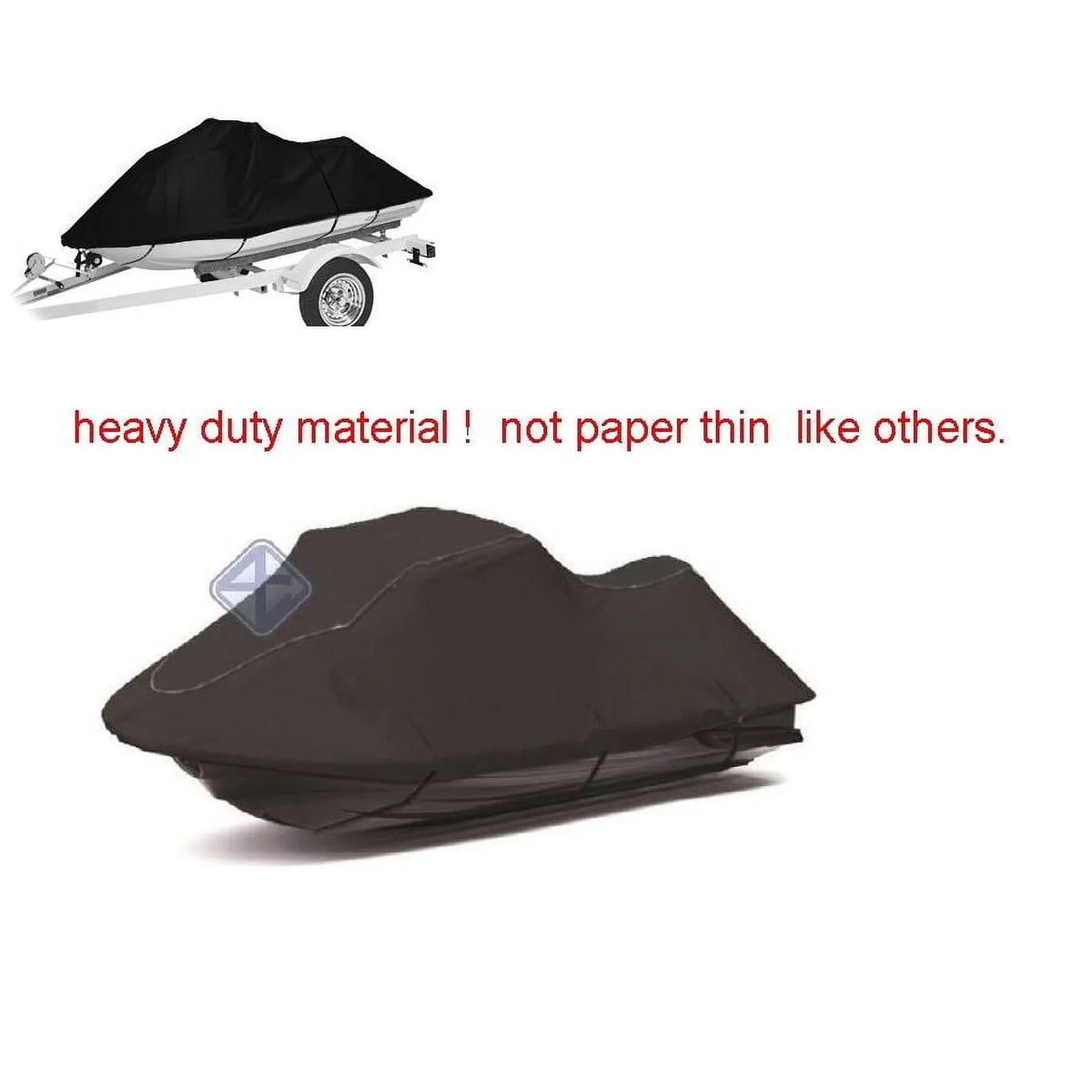 Fits Heavy Spark P3 Yamaha STX Marine Kawasaki Grade Cover Seadoo Black EX Jetski Duty