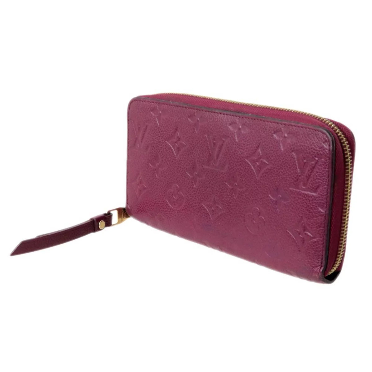 Amplant Monogram Zippy Pre-Owned Cherry Wallet (Fair) M68571 Berry Long