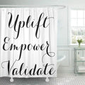 CYNLON Empower Presenter Catalog Curtain Decor Marketing Makeup Younique inch Uplift Purse Bathroom Shower Bath 66x72 Mascara