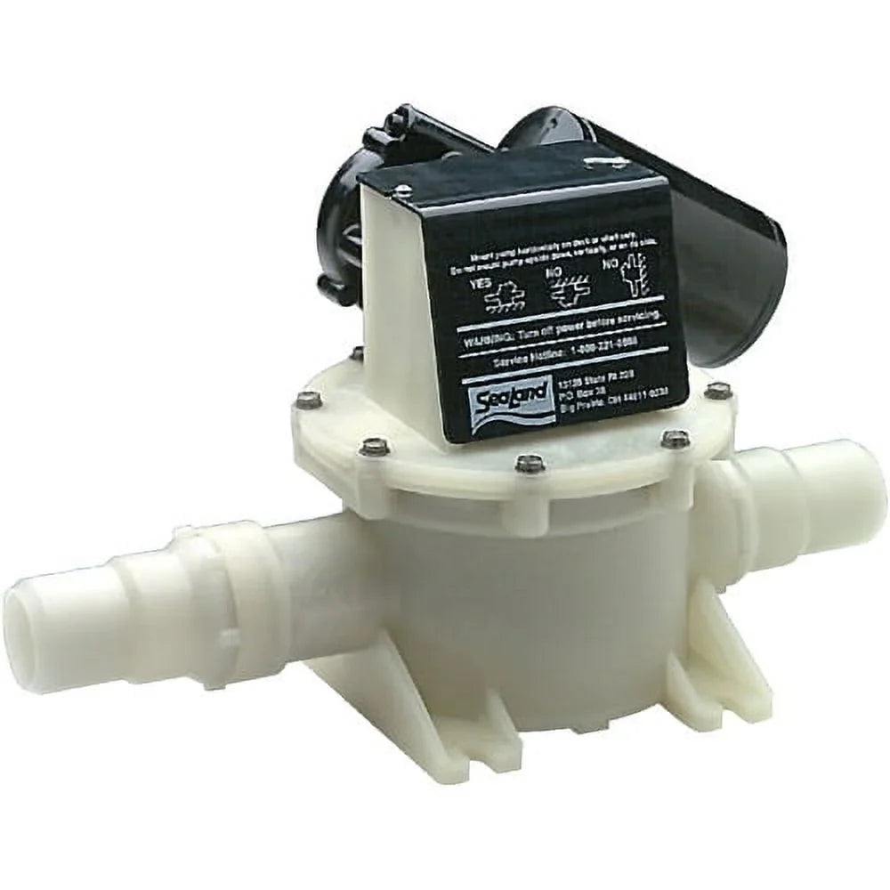 Whisper Motor Quiet T12 Sanipump and Sealand 12V Macerator with Pump T-Series Discharge