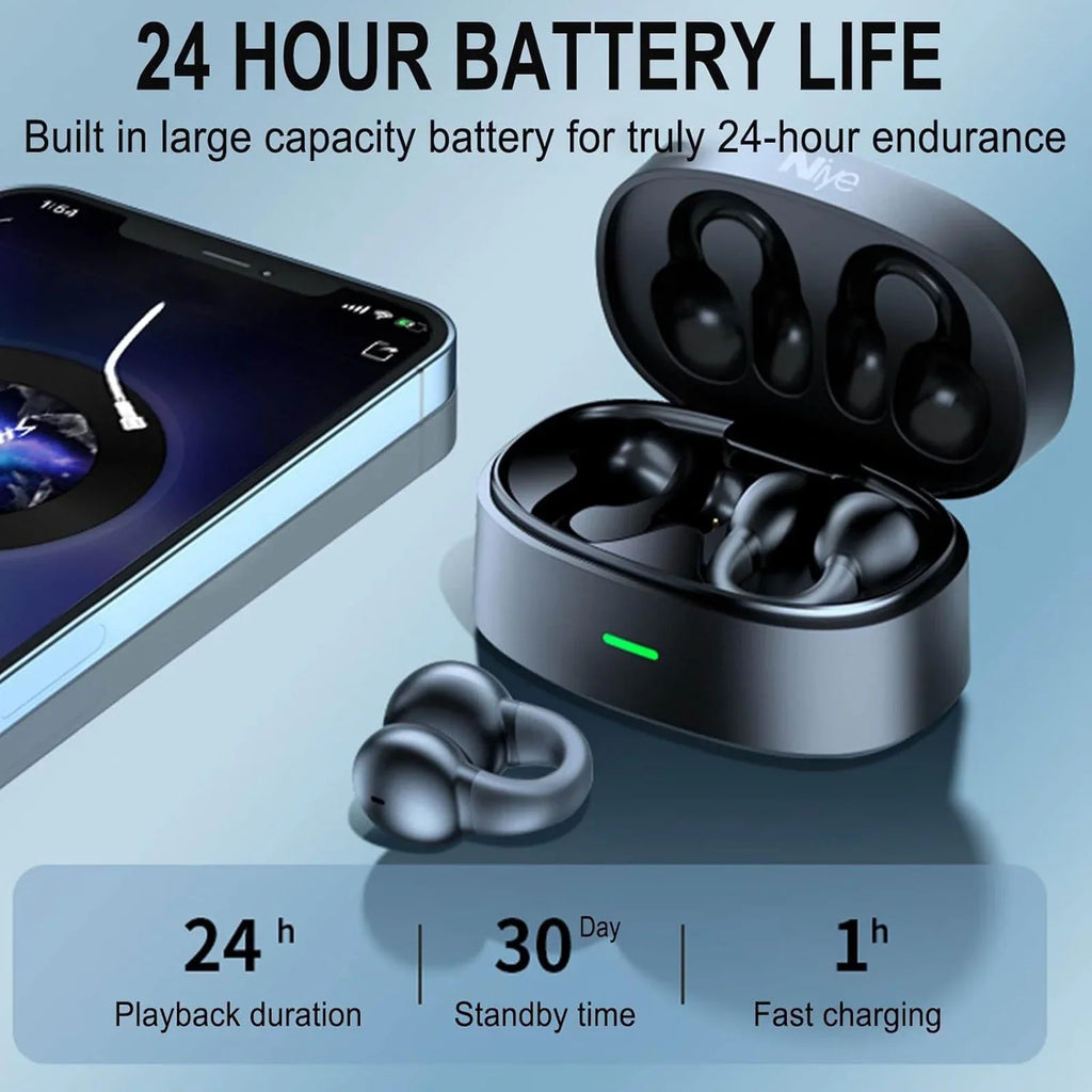 Ope Bone Open Earring Headphones Headphones Wireless Headphones Clip Sports Wireless Mini Running Earbud Ear Headphones ZiSUGP Conduction Running Headphones Sports On