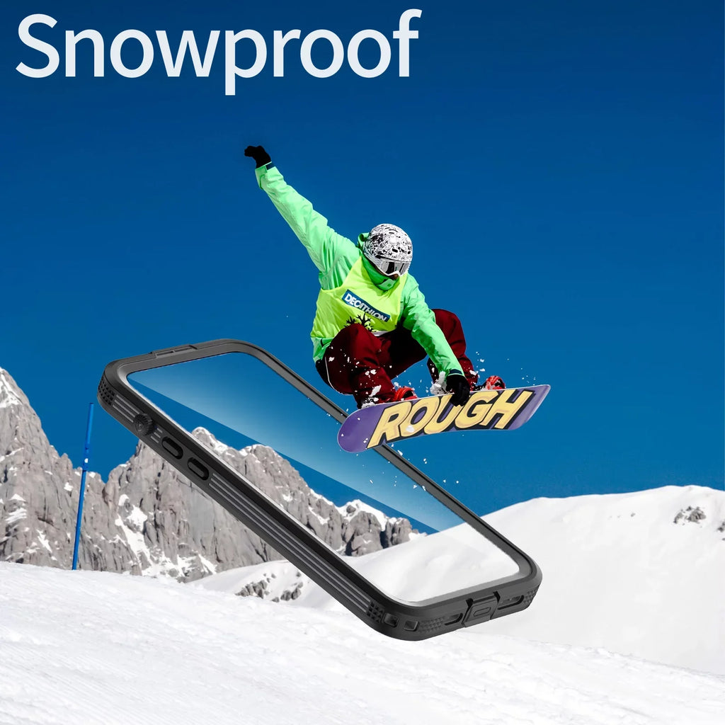 for Black 14 Pro with Built-in - Pro Protector Underwater][14FT 360][IP68 Military for 6H [Real Case Dropproof][Dustproof][Compatible Screen Waterproof, Max 6.7" iPhone MagSafe] Max iPhone 14