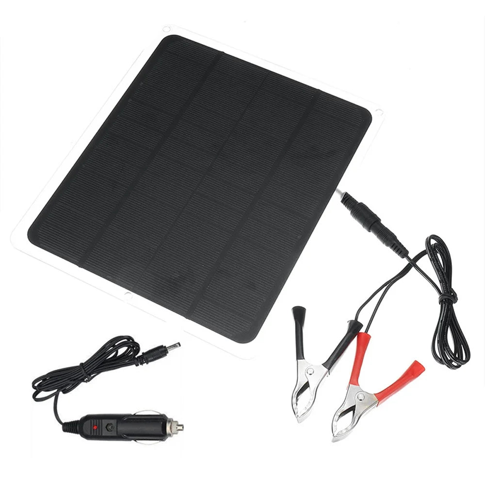 Camping/Hiking, Silicon Recharging Monocrystalline Panel Car - Light/Fan Portable Solar USB, Tool, Removable Panels Outdoor 20W