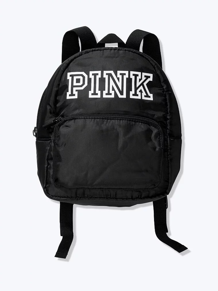Mini Black Secret Victoria's New Backpack Bag Logo Tote Pink