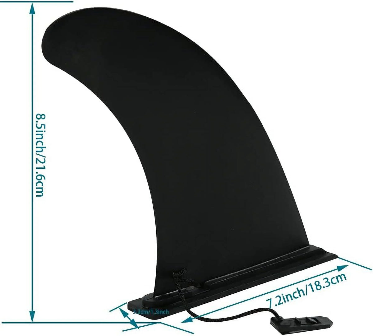 Longboard, Surfboard HEYTUR Single for Fin Surf Detachable Replacement Fin SUP Quick Center & Fin and Paddleboard