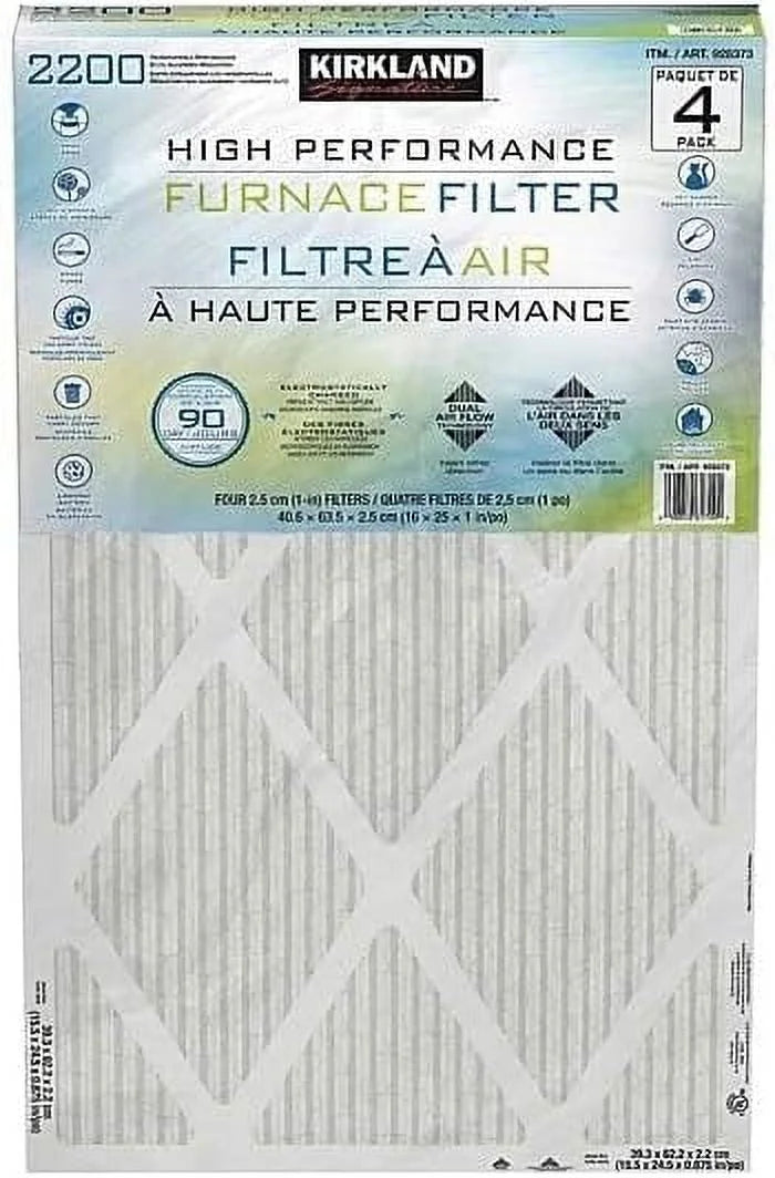 Filter, 90 - Furnace 4 Day Technology - 2200 Dual - Performance Performance Allergen PACK Reduction Airflow (16X25x1) Microparticle High