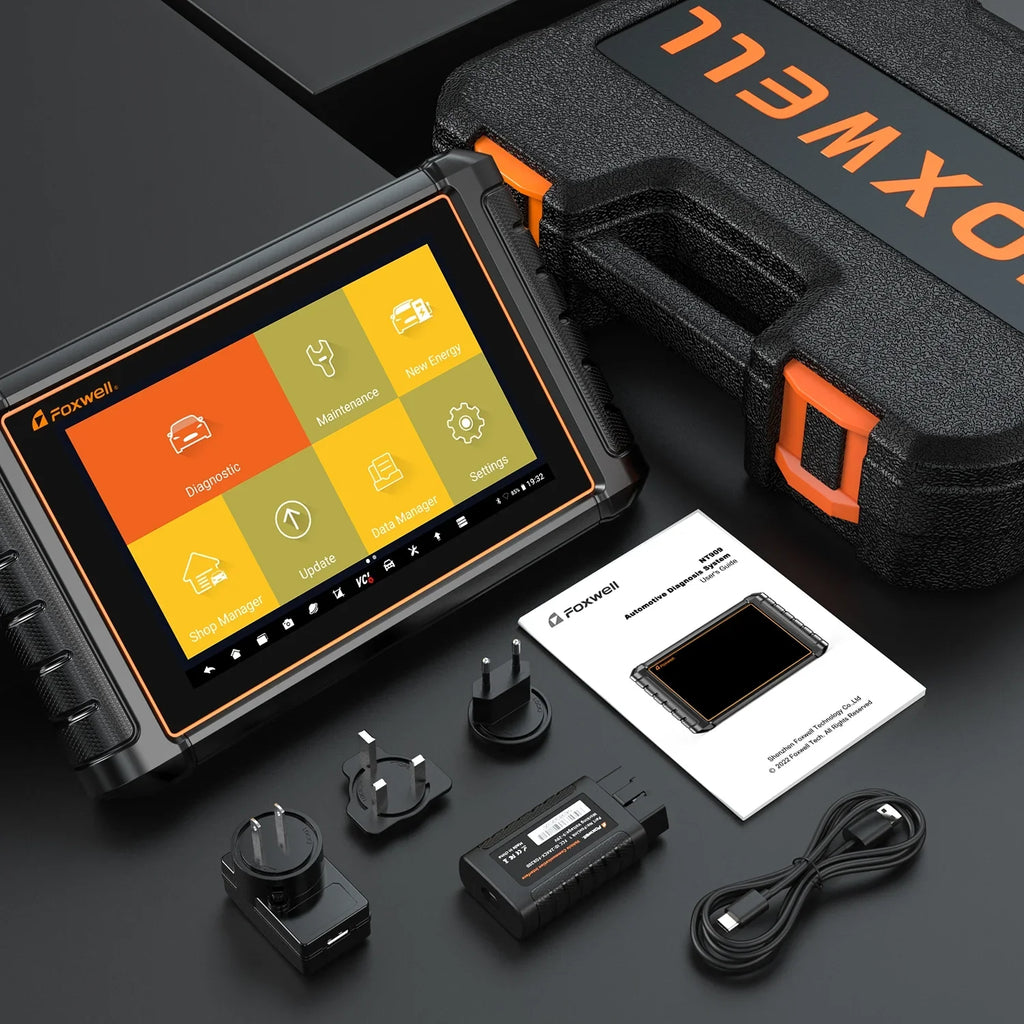 Active Car Systems 30+ Foxwell All EOBD NT909 Scanner Tablet Services Doctor Bi-Directional Tool Automotive Reset Coding Code Test Car ECU OBD2 Scan Reader OBDII Diagnostic Live Data Auto Scanning
