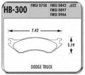 HB300P.622 Hawk Brake SuperDuty Pad Performance
