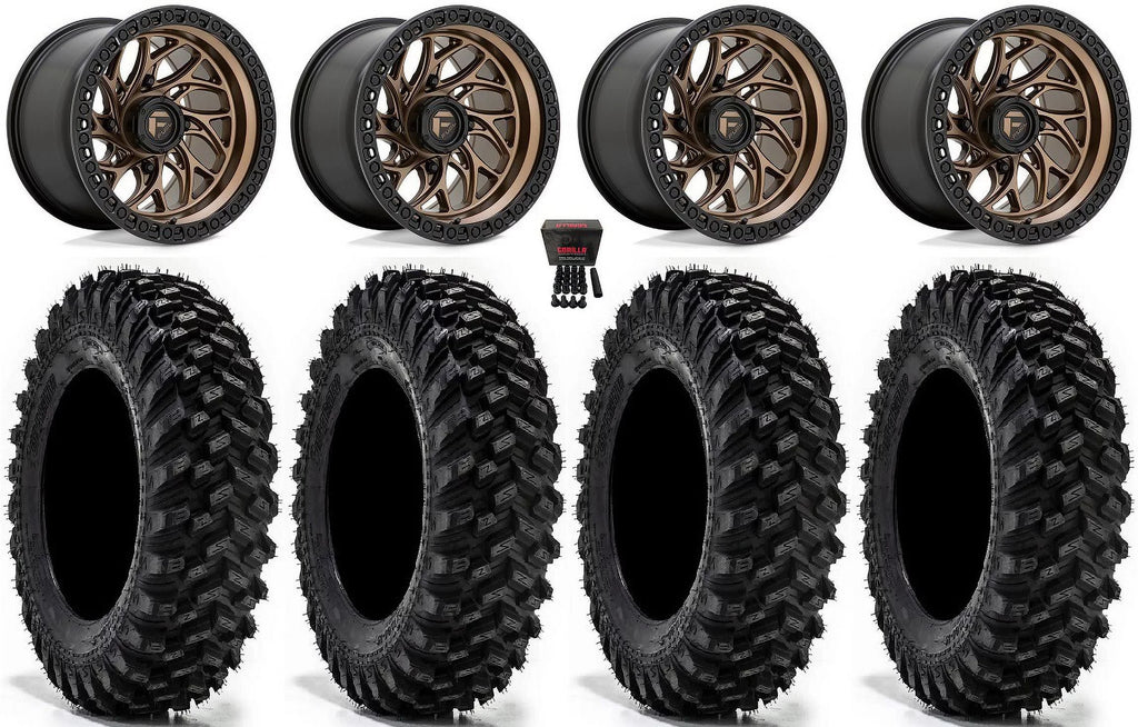 / Ranger XP RZR 32" Sticky Warrior Runner Wheels Fuel 1000 XP Bronze / XP 900/1000 PRO Polaris Tires XT 15"
