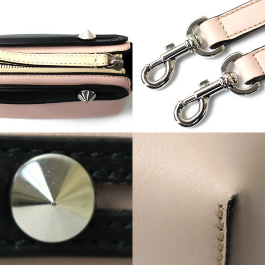 WAY Beige 5QJ 8BL145 Light Pre-Owned Pink Small BY Bag Shoulder FENDI (Good) Way the Women's F1D5B Boston THE By 2Way Black