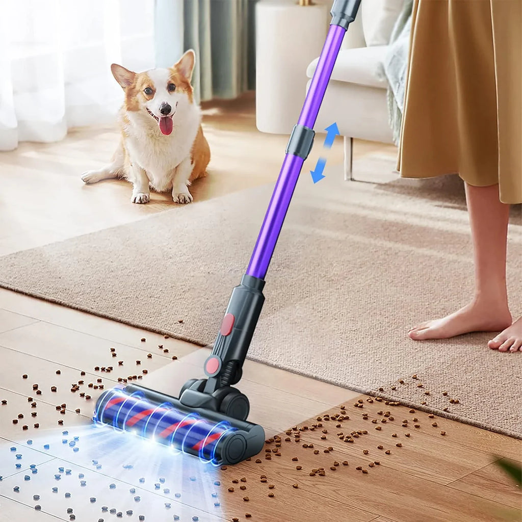 '- UDON Purple Lightweight Vacuum 350W Box C825 Stick Cordless Open Cleaner