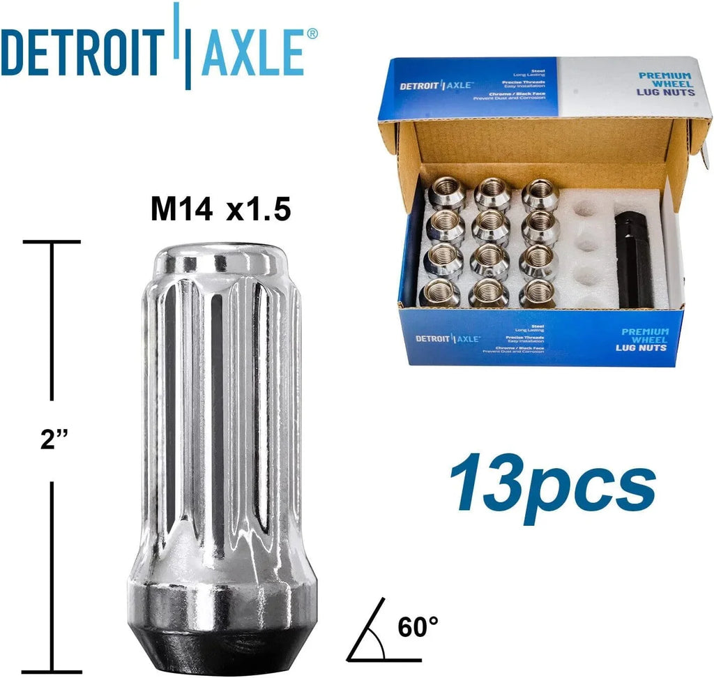 Axle Wheel 4WD Tahoe w/Keys + 1500 Lugnuts Detroit for - Front Replacement Suspension Kit 2000-2006 Sierra Control Hubs 24pc Escalade Arms Silverado