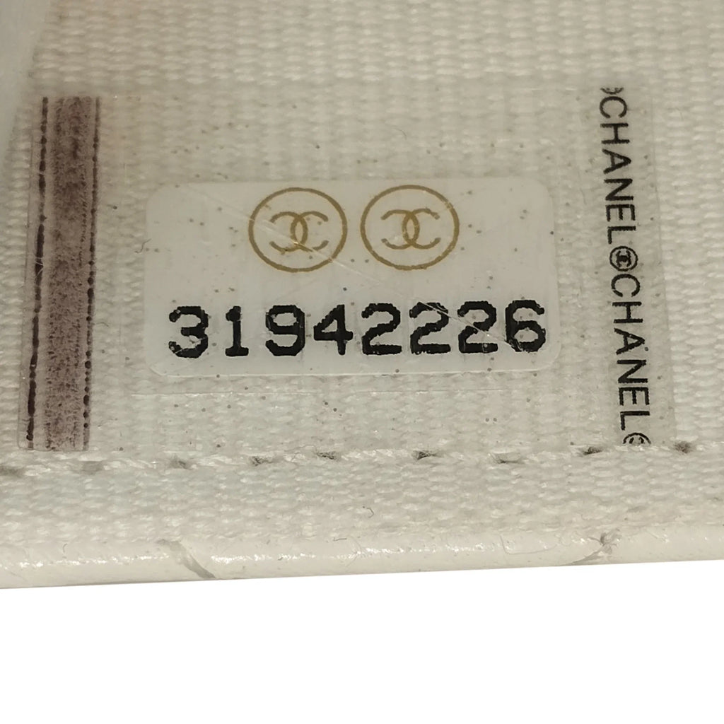 Lambskin Belt Pre-Owned Unisex White Chain Bag Leather Authenticated Punk (Good)
