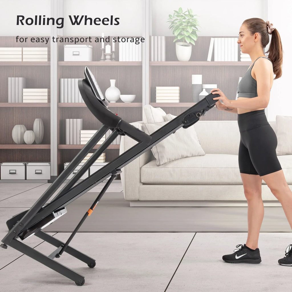 Motorized Speakers, Gym MPH Incline for with Max. Audio Treadmill Home 10 and aixvx Electric