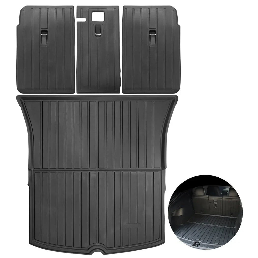 Seat Floor 2021 Tesla with 2020 Mat, Car Y, Floor Compatible Mats Model Car 3 Back Waterproof Weather 2022 and Trunk Non-slip Liner Trunk Rear Trunk Mats, All