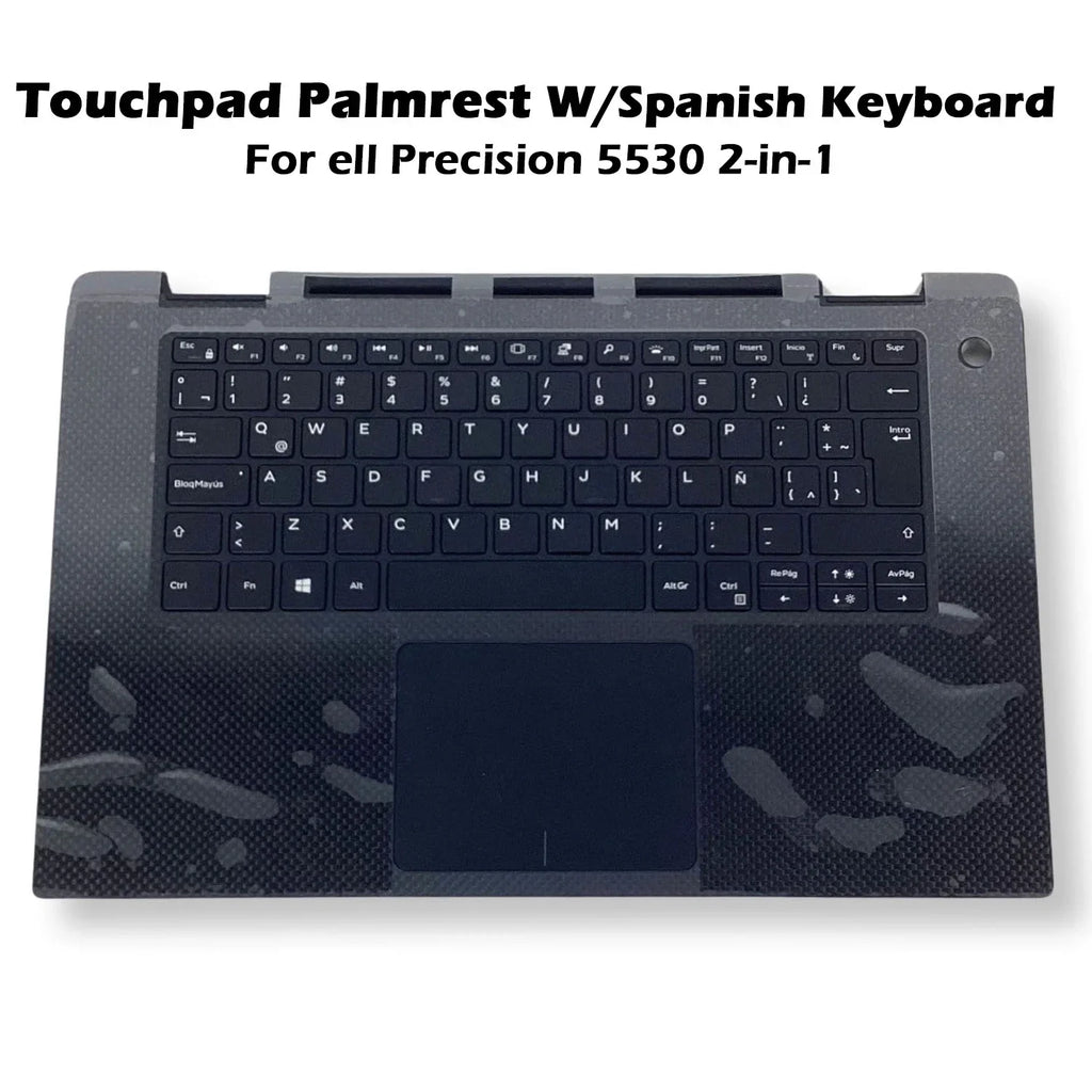 5530 Palmrest Precision Touchpad YFVCJ Spanish Keyboard - Assembly 2-in-1 New