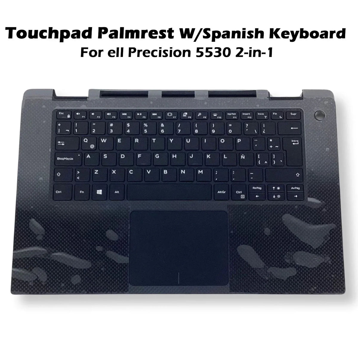 5530 Palmrest Precision Touchpad YFVCJ Spanish Keyboard - Assembly 2-in-1 New