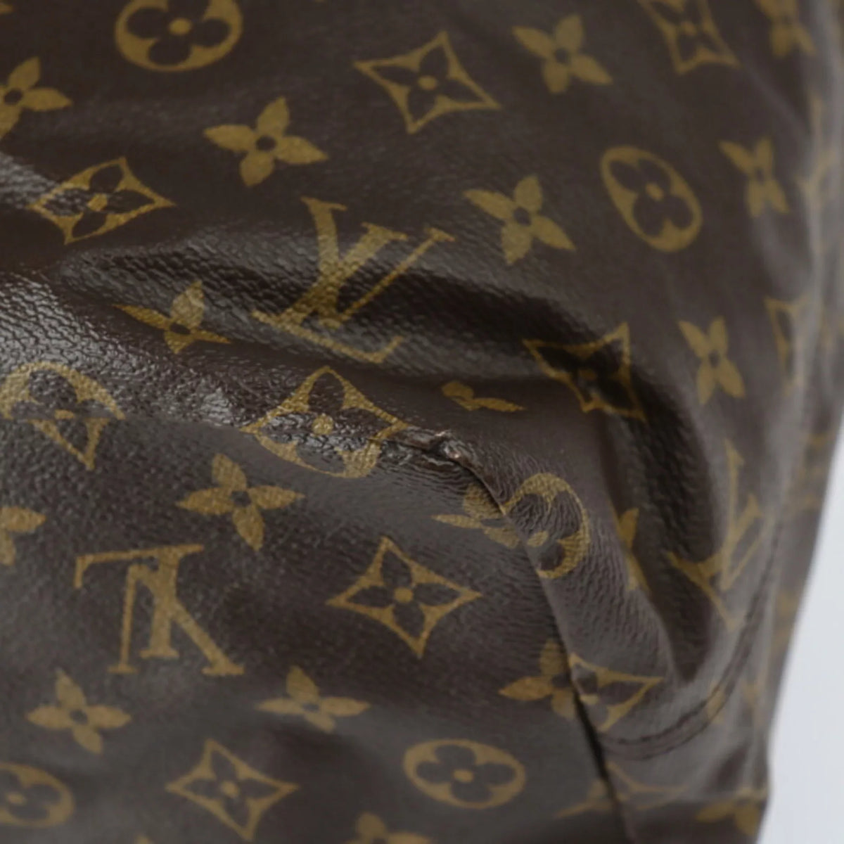 Pre-Owned Macassar Tote Monogram Collaboration Fujiwara Fragment Bag Brown (Good) Hiroshi Cover Black M43416 Light