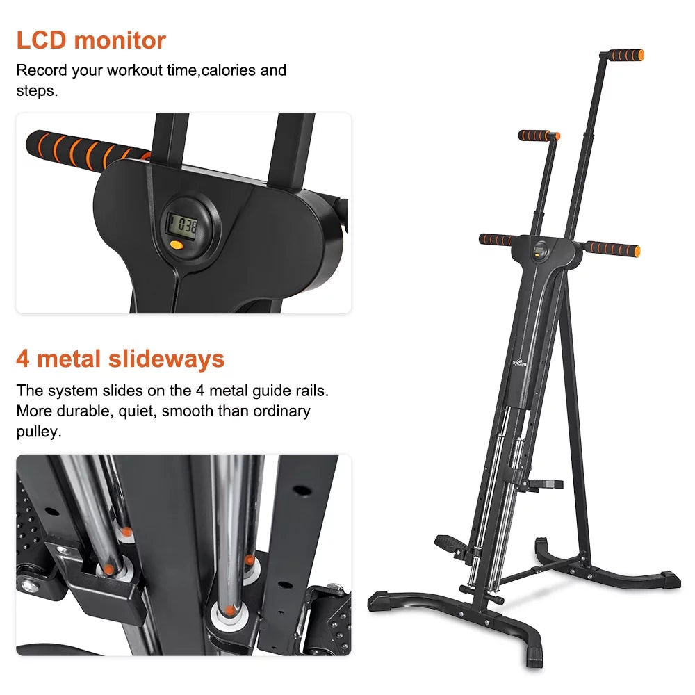 Sports 5 Gym Display Relife with Levels Exercise Home for Vertical Climber Adjustable Machine LCD