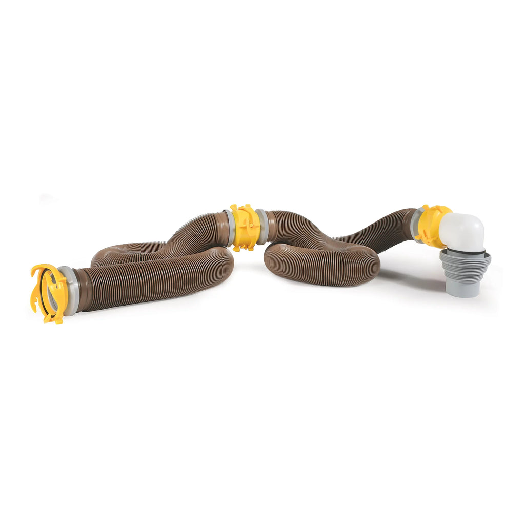 Vinyl, | (39628) Kit Camco Multicolor Heavy-Duty Sewer HTS Hose Camper/RV 20-Foot 360 Revolution