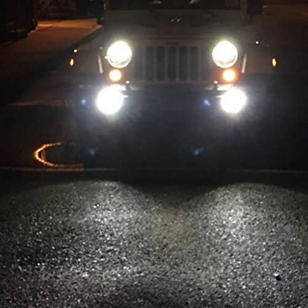 Bright H8 LED Alla 2014 Santa 6000K Replacement 2013 H8LL 2x Bulbs 2015 Xenon Front White Lamps Light for Super Fe 2016 Lighting XL Fe/Santa Fog
