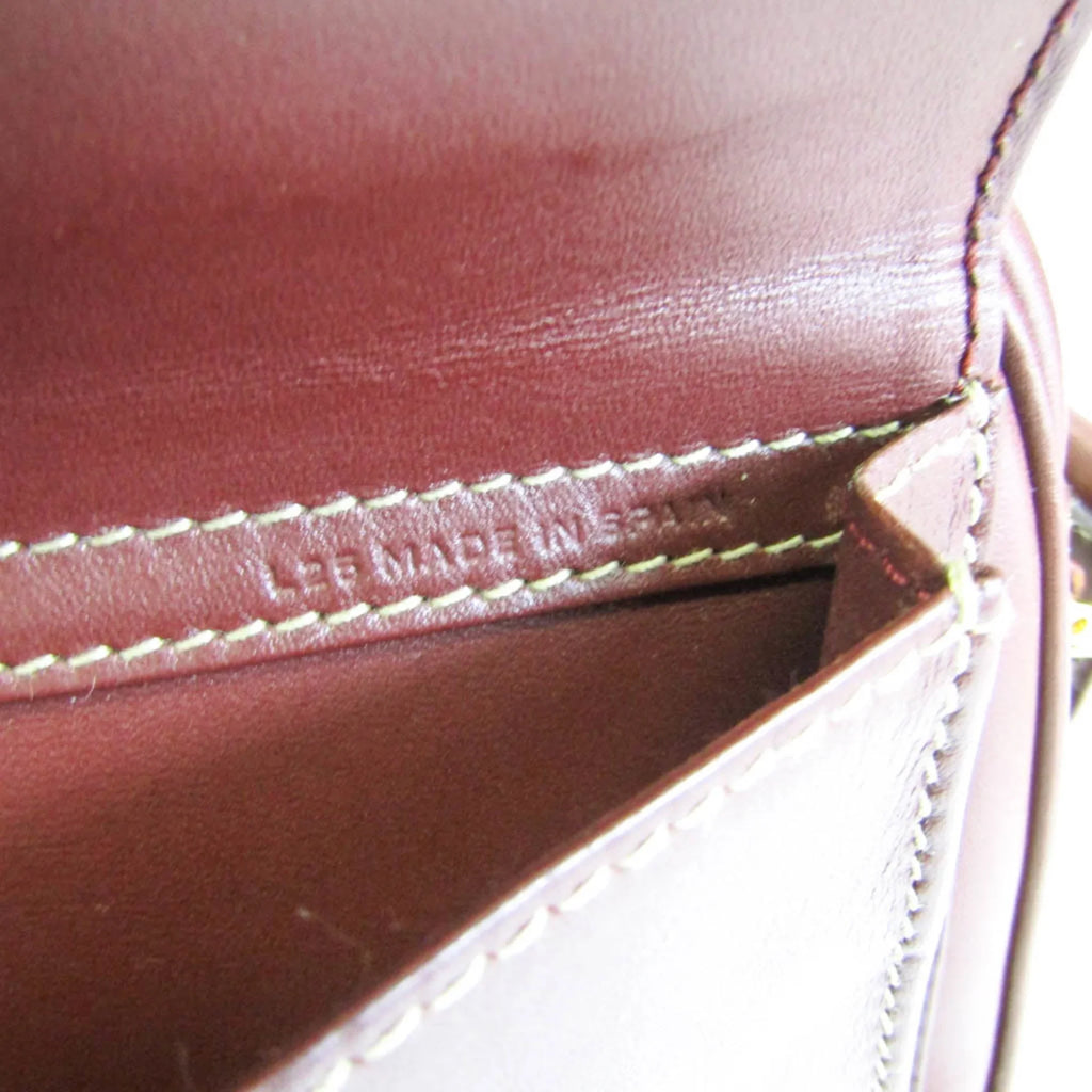 (Good) Leather Women's Bordeaux Must Bag Shoulder Cartier Pre-Owned