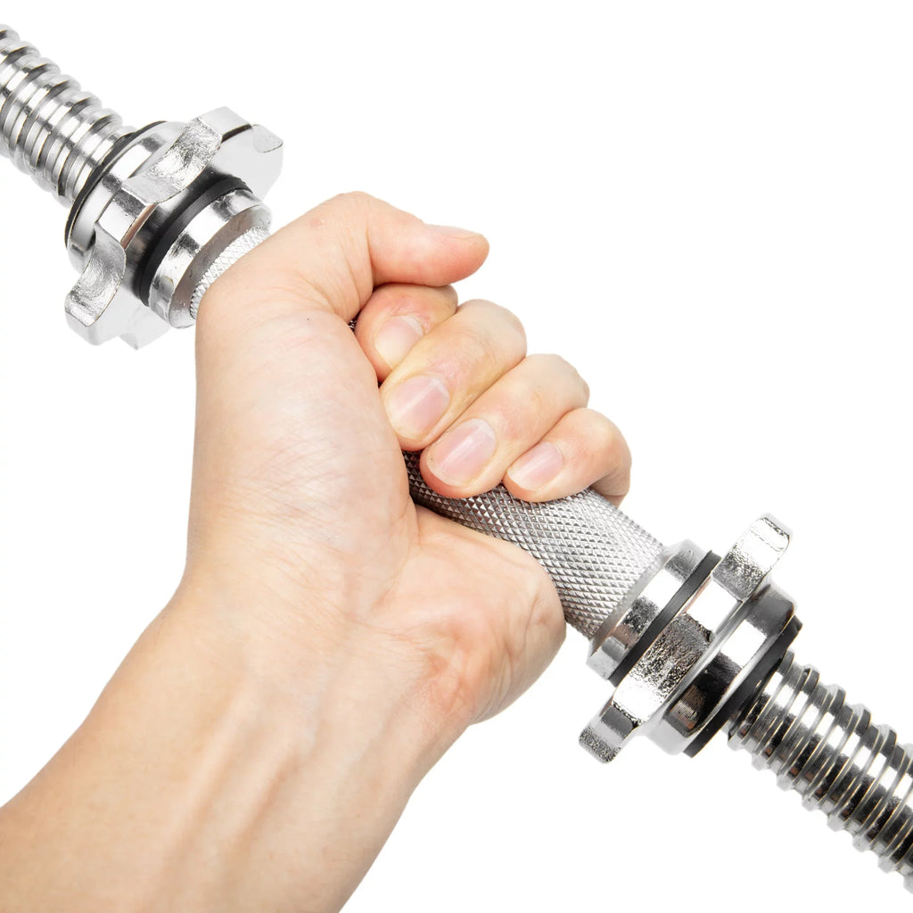 Bars Spinlock Handles 35cm,Hex Bars Length Set Barbell nut SAYFUT for Collar Gym Weight Training, Dumbbell Barbells Chrome Lifting Dumbbell 13.77''/ Strength Dumbbell