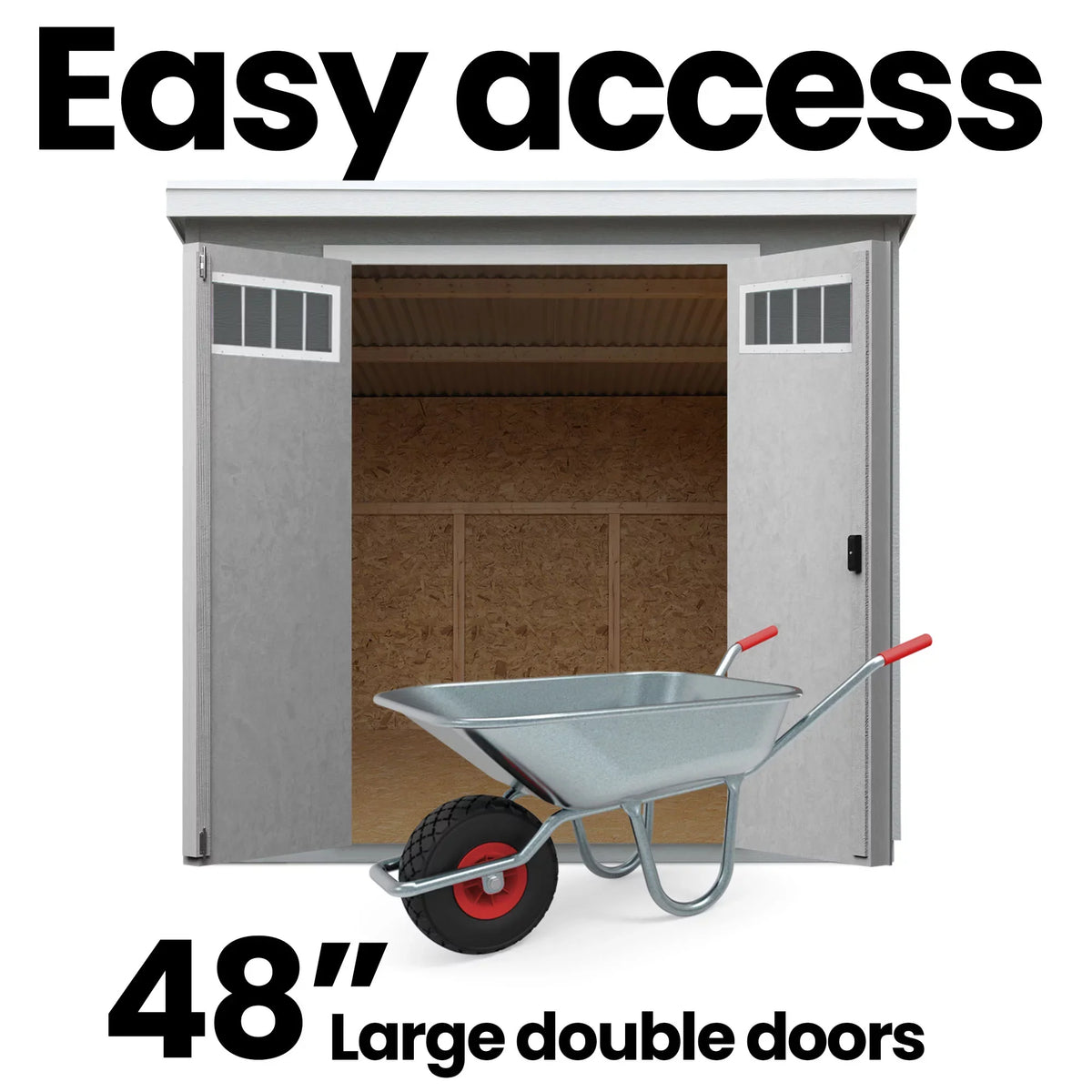 x Palram Home 8 Roof Products 6ft Handy Shed Storage with ft Highland