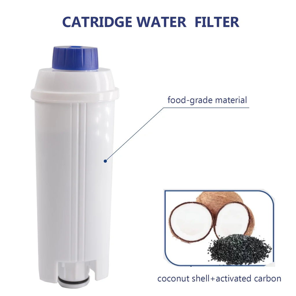 for Maker Delonghi Coffee with Replacement Coffee Coffee Filter Maker Replacement DSL Filter C002 Machine Cartridge 4Pcs Filter Water Compatible Coffee Machine Filter Accessory