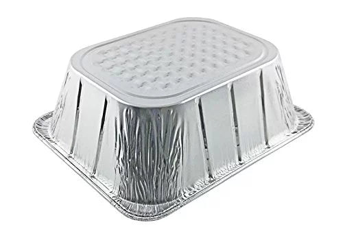 Pan Steam TruFit Half-Size Aluminum of 100) Table Extra-Deep (Pack Foil Comb w/Lid Handi-Foil