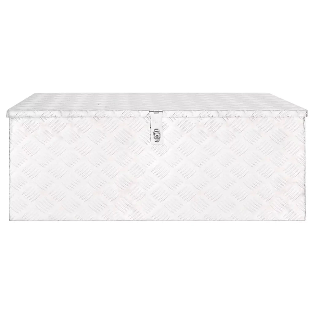 Organizer Case Trailer Lockable Toolbox x Garage, for (L Box 14.6 Vehicle, Tool Truck Trip Underbody Aluminum W x H) Silver Storage 39.4 21.7 x Anself Inches x Camping Box