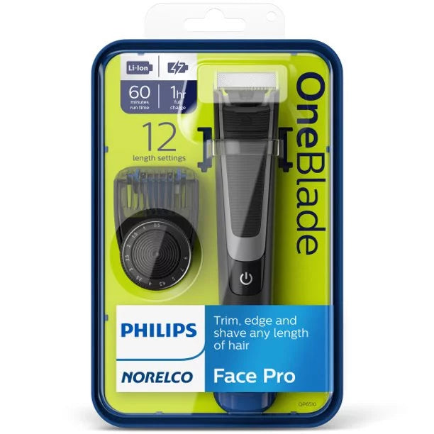 Pro and Philips Oneblade Hybrid Electric Shaver, Trimmer Norelco QP6510/70